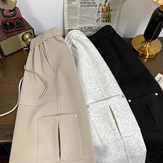 7个高点击港风秋冬新款休闲条纹裤潮百搭X416B-1-KL912-P60限88，男装休闲裤，星座416B-1
