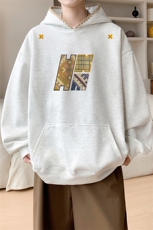 华棉春秋内景情侣复古宽松连帽卫衣男休闲外套WY00794/P45加绒P50，女装短外套，电商B316