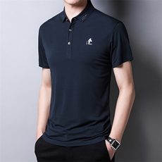 爸爸夏装中年男士短袖t恤夏季中老年纯棉polo衫上衣宽松衣服男装，男装T恤，电商B212（原钱塘6029）