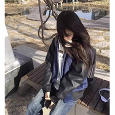 美式复古棒球服外套春秋季2025年新款超火百搭时尚情侣夹克，男装夹克，星座506A