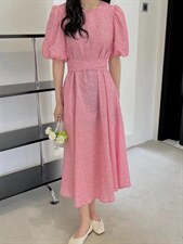 气质收腰连衣裙，女装连衣裙，欧妮卡蒂蔓