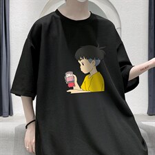 HT73200-P22华夫格t恤男短袖男大码五分袖大皂风，男装T恤，电商A040