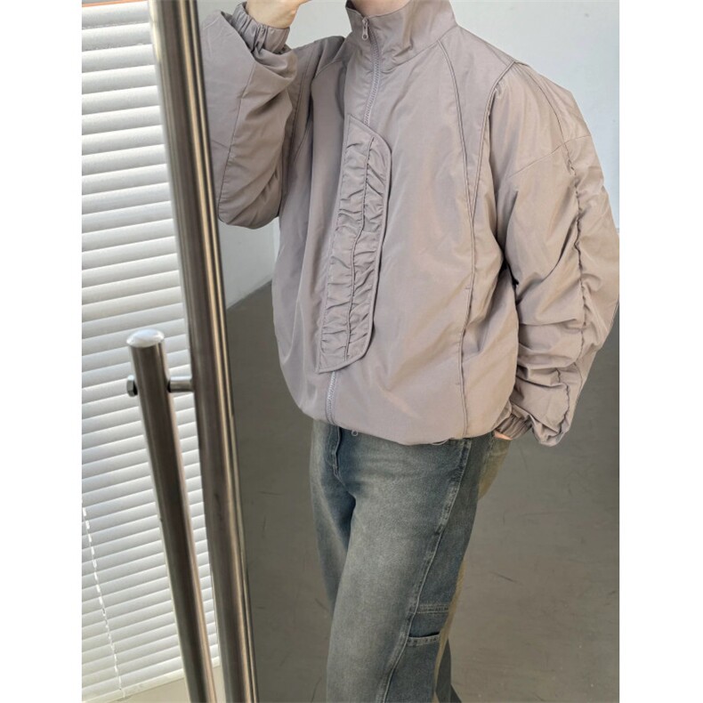 褶皱设计立领棉衣ZM0115-P88,男装棉衣,星座313A(原308A-2)