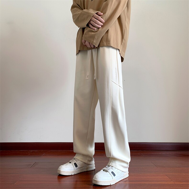 KP631P55美式潮流休闲裤男港风宽松直筒拖地裤束脚裤卫裤,男装休闲裤,星座1204-3