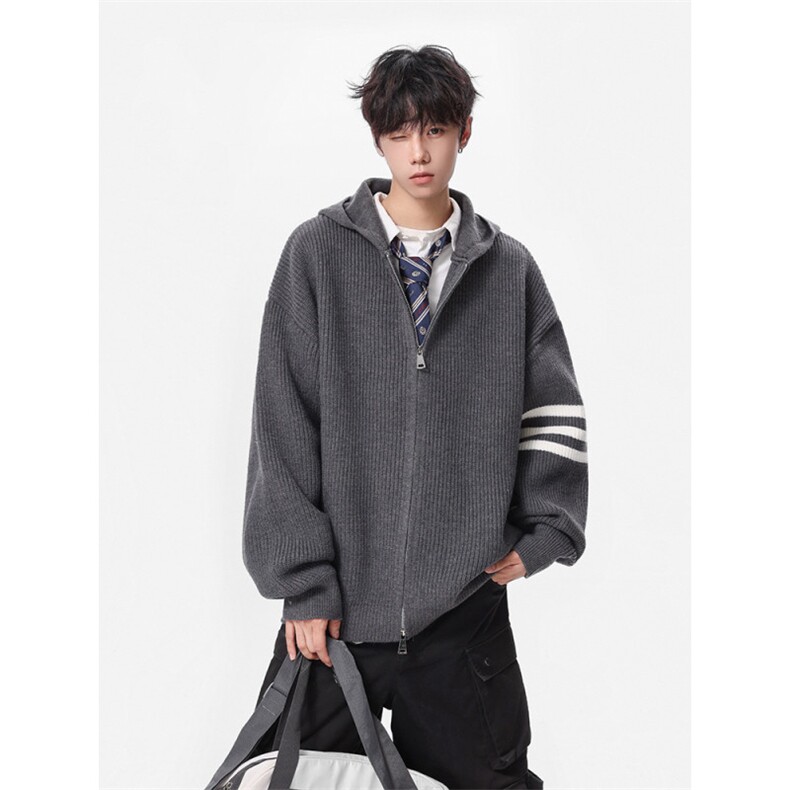 2025连帽拉链毛衣A169-MK2503P70控98，男装针织衫/毛衣，电商A169