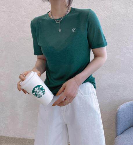 夏装T恤，女装T恤，原色