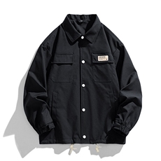工装夹克男宽松落肩宽松纯色上衣外套DSA157B-JK733-P68，男装夹克，电商A157B
