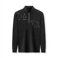 运动套装男秋季中年男士休闲印花长袖T恤裤子两件套ZLT8219-P155,男装休闲套装,电商B212（原钱塘6029）