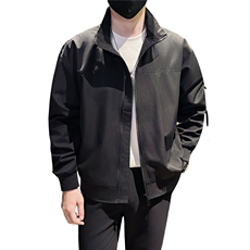 社会小伙秋装新款男时尚夹克男店主外套JK80-P78控128黑色，男装夹克，星座301B-1