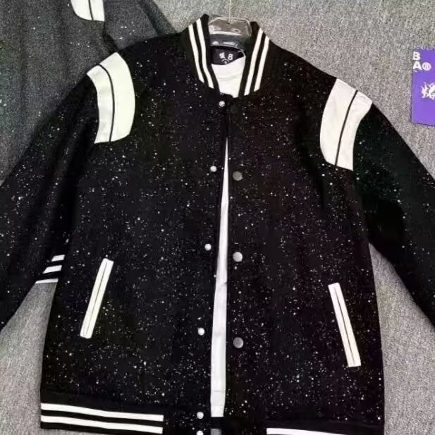 【现货】DM500-特批55秋季新品满天星小香风网红流行棒球服外套潮,女装短外套,星座603-2