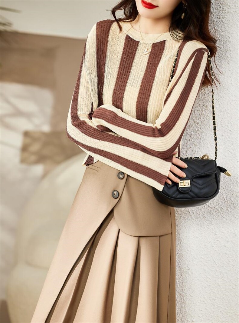 现货，自由搭配，套裙，针织上衣，半裙，女装半身裙，金典明美