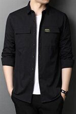 钱塘2020-2秋冬Y6977男士衬衣工装长袖秋季男装P63，男装衬衫，钱塘207-2