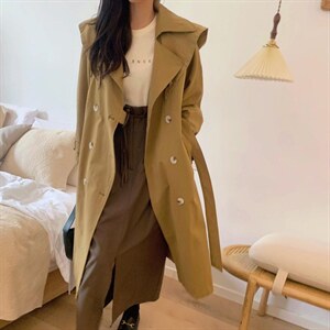 秋款·韩版两穿风衣,女装风衣,郭郭家