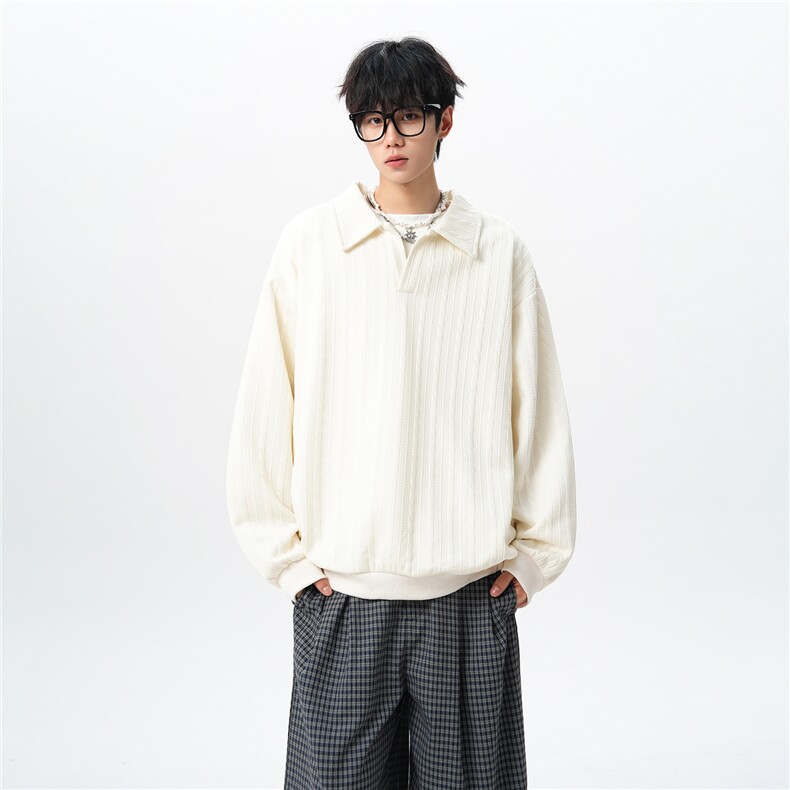 假两件卫衣男秋冬加绒加厚提花无帽打底衫宽松大码上衣WY008加绒,男装T恤,电商B312