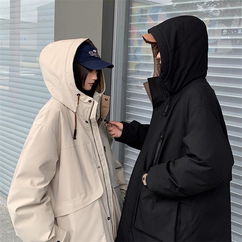 1506-1/121/P395新标90白鸭绒情侣潮牌军工装派克服男女羽绒服,男装羽绒服,星座1506-1