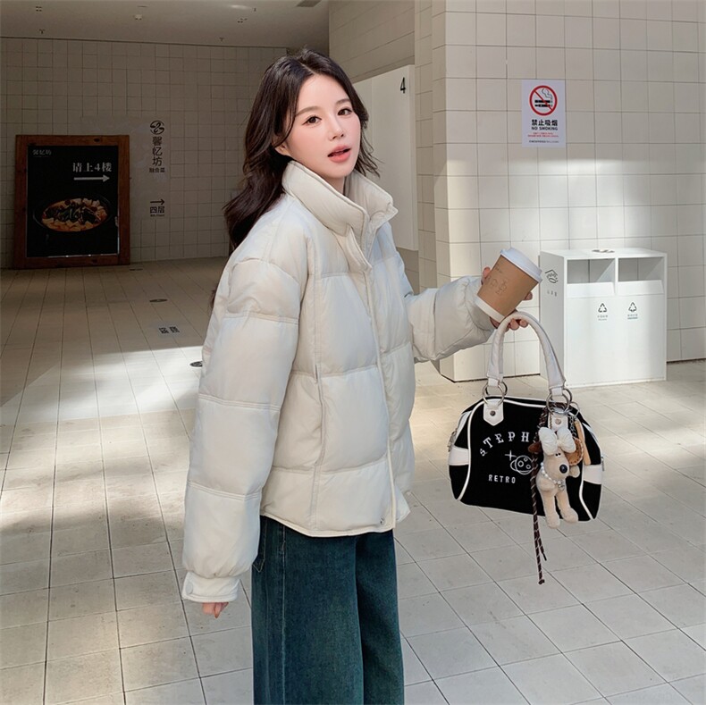 新款主推立领50绒羽绒服2676-P255-K378,女装短外套,2C129