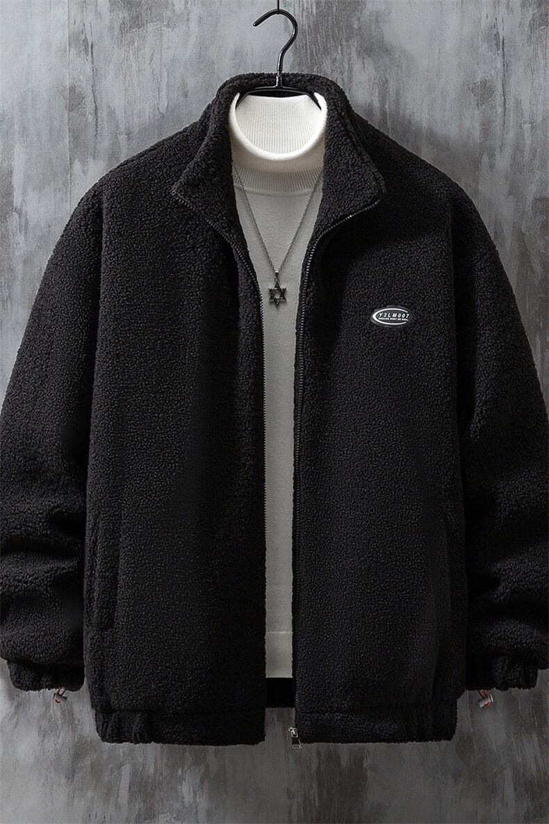 1灰墙挂拍宽松百搭潮流羊羔毛大码M-5XL棉衣外套男8727P105控149,男装棉衣,星座226-2