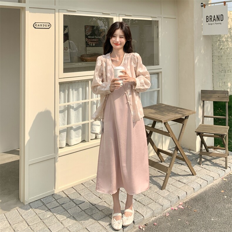 新品2025夏装女装连衣裙两件套521-p145-k208,女装套装/套裙,2C266