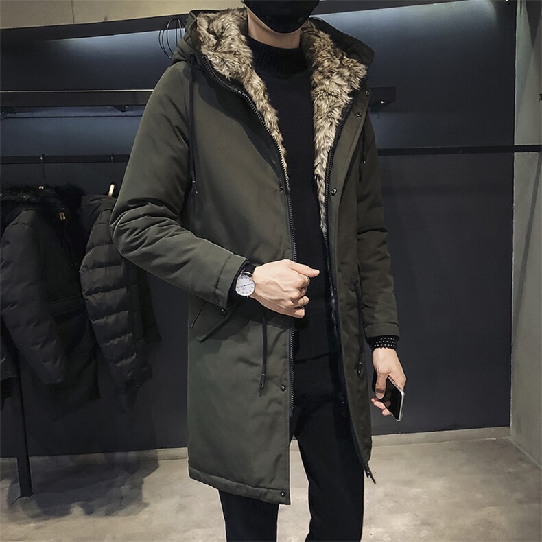 男士中长款棉袄外套2020冬季新款棉服加厚保暖羽绒棉衣DS219T，男装棉衣，电商A102