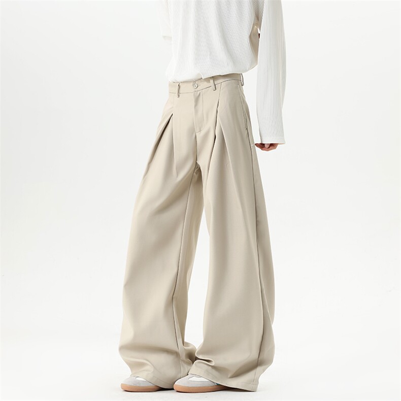 【现货】XZ1218XK037特价P51立体打褶西裤休闲宽松老钱风，男装西裤，星座1218（原611-3）