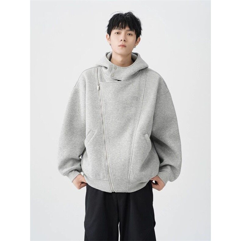 W9321-P65网图现货新款美式复古拉链卫衣外套设计连帽宽松上衣,男装卫衣,星座1608-2
