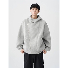 W9321-P65网图现货新款美式复古拉链卫衣外套设计连帽宽松上衣，男装卫衣，星座1608-2