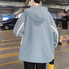 男春季新款卫衣反光条双层夹克W320P45，男装夹克，星座1116-2