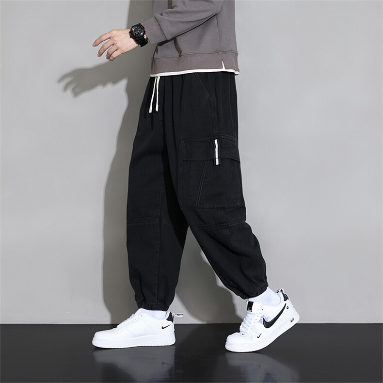 M-8XL棉秋季新款大码平脚多袋工装潮流休裤109-K505-P60,男装工装外套,星座109