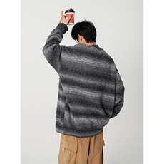 B225-M1156-P126-X158---腈纶42%锦纶31%PBT27%-渐变马海毛毛衣，男装针织衫/毛衣，电商B225