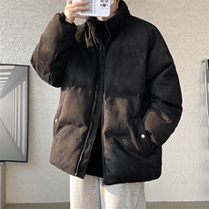 麂皮绒棉衣男大码立领棉袄子男羽绒棉服JM87353-P110，男装棉衣，电商A040