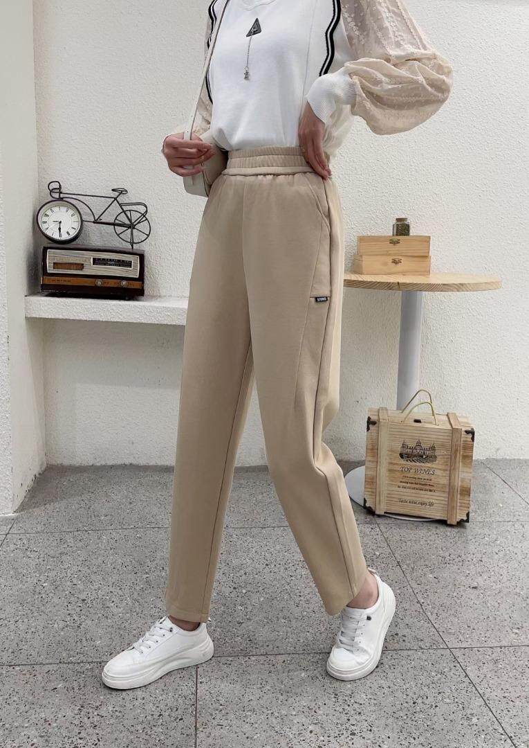 2022春新款新面、新元素休闲裤，女装休闲裤，简 影