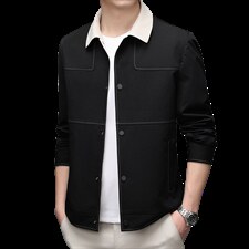 夹克外套男2023春秋季商务休闲时尚新款外套中年男士休闲百搭男装，男装夹克，电商B212（原钱塘6029）