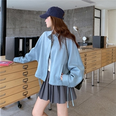 【新款】5天内出货加厚麂皮绒连身袖外套D63P155K238，女装短外套，2D008