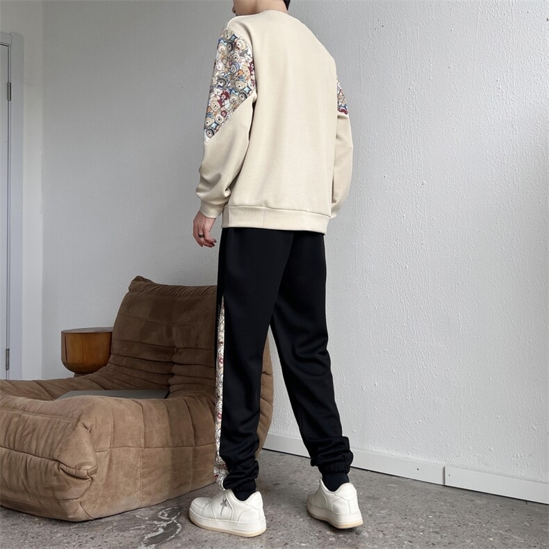青少年春秋卫衣套装男生初中高中学生帅气ins男运动套装tz035-P70,男装休闲套装,星座1210B