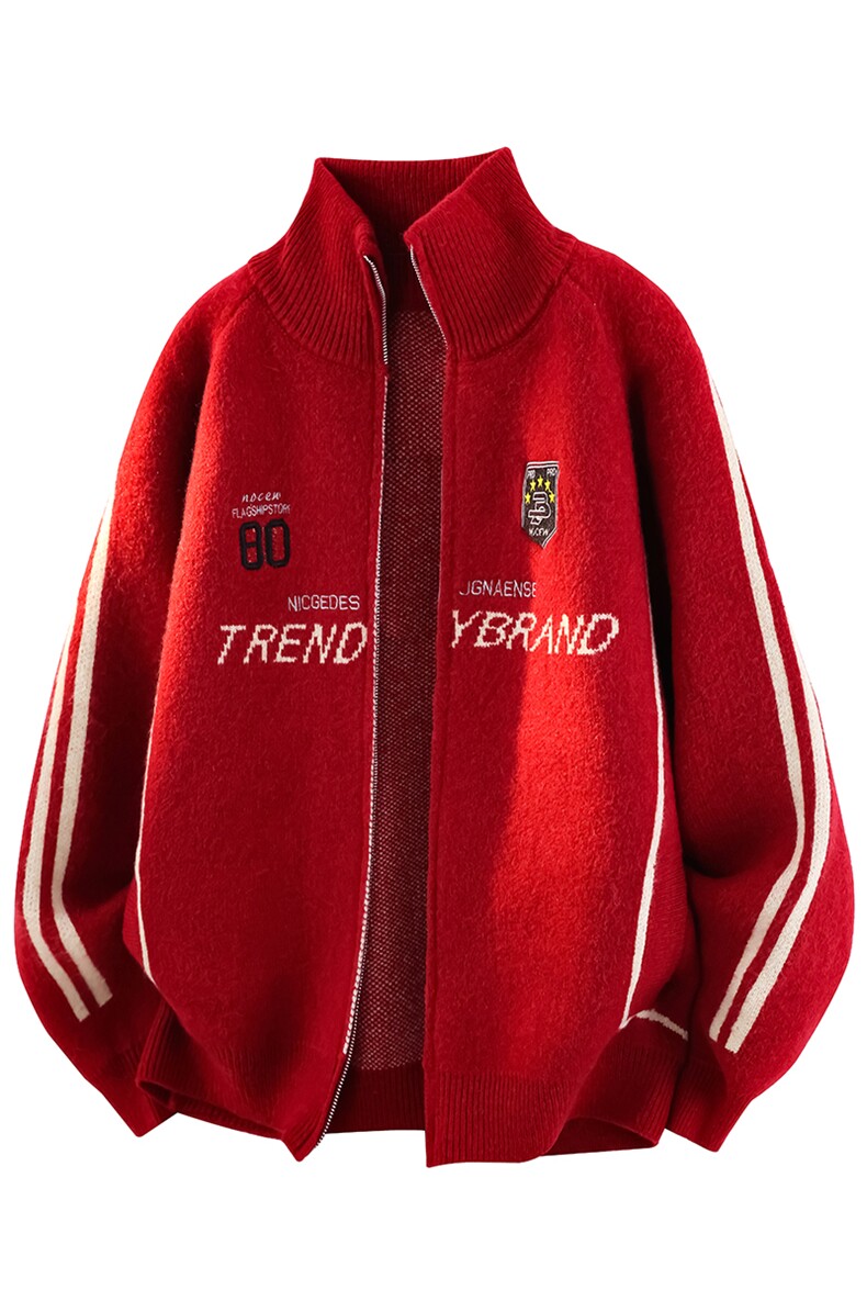 8XL-M超大码毛衣棒球服外套男针织衫开衫赛车夹克男MY1220-P118,男装针织衫/毛衣,电商D206-1