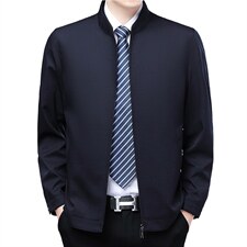 夹克春秋季2023新款商务中年时尚百搭休闲外套宽松薄款男士上衣，男装夹克，电商B212（原钱塘6029）