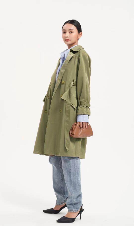 秋装新款现货风衣，女装风衣，艾涵o