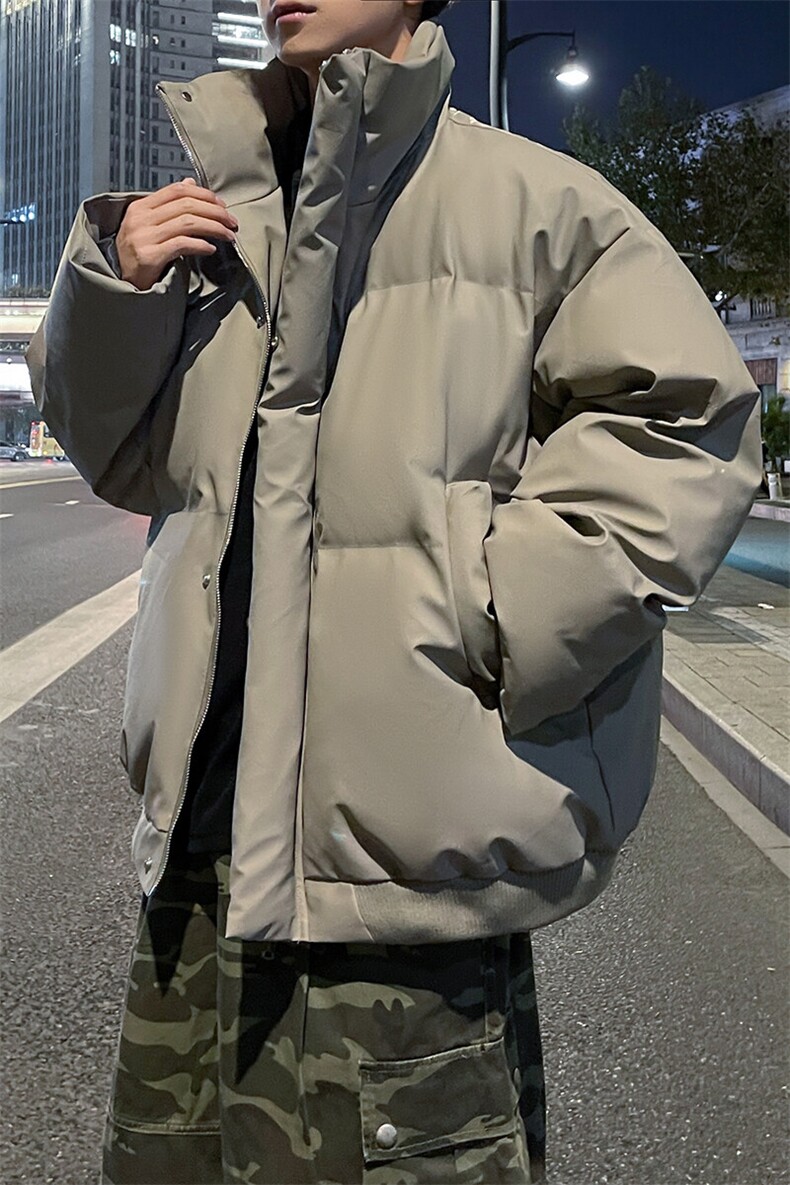冬季外景新款面包服男潮宽松保暖棉衣情侣立领外套MF11883/P120,男装棉衣,电商B316