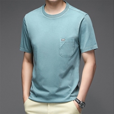 纯棉T恤短袖男2023夏季潮流半袖圆领上衣服NX8701-P55，男装T恤，星座1105-3