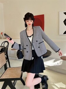 小香千鸟格外套,其它,艾依佳人