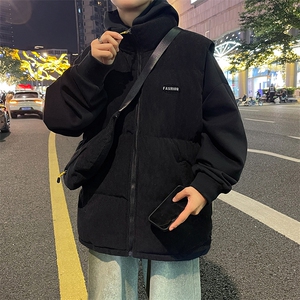 秋冬季港风棉衣马甲潮流宽松加厚保暖潮流棉服男BYM05P65