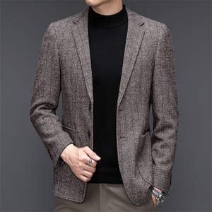 888男士2023秋新款长袖西服休闲外套单装西装P168图片