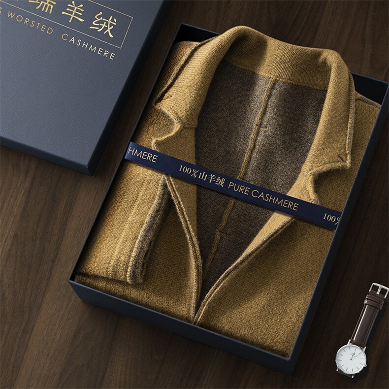 秋冬季新款舒适时尚百搭男士翻领羊绒西装男装,男装西服,江帆羊绒