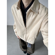 自家图~老钱风麂皮绒cleanfit夹克外套W1353/特P70，男装夹克，电商B350