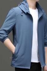 XLAL-H337夏季男士户外防晒衣皮肤衣连帽长袖超薄防晒夹克P60，男装夹克，电商B360