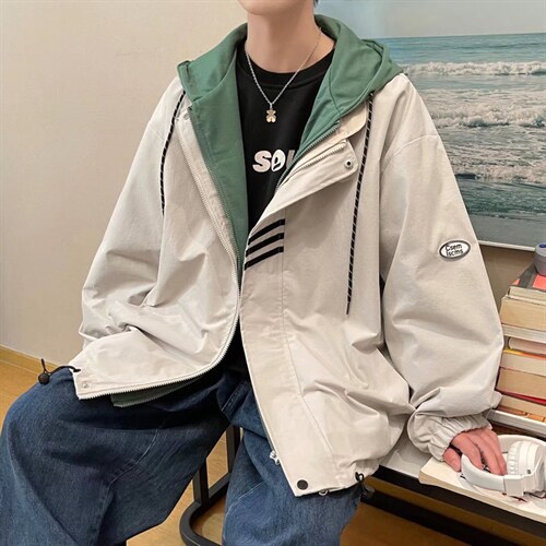 男春季新款假两件卫衣W1081P60图片