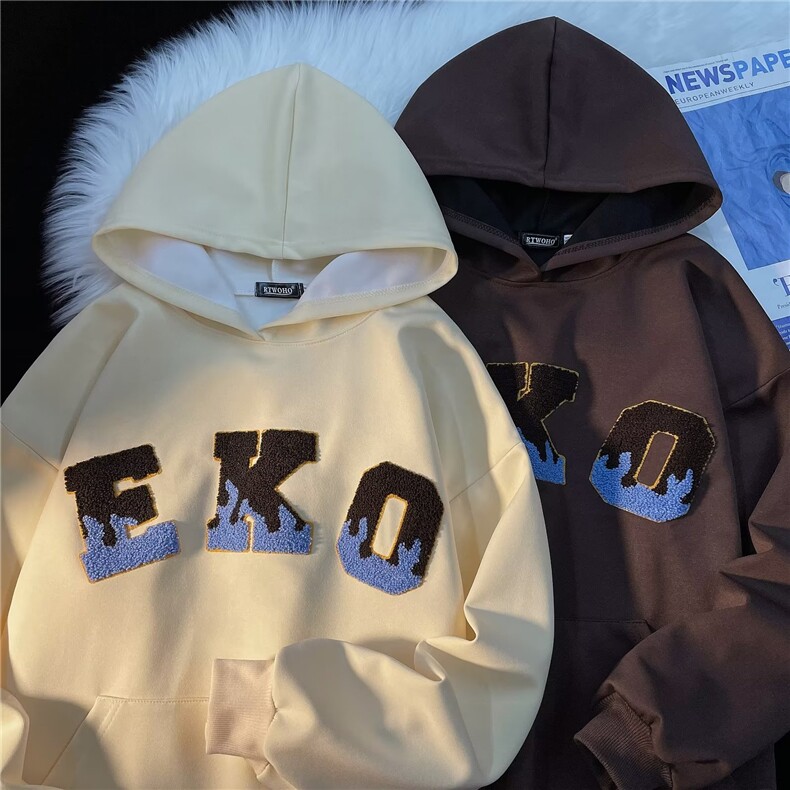 卫衣男潮牌秋冬高街hiphop外套WM08P40图片