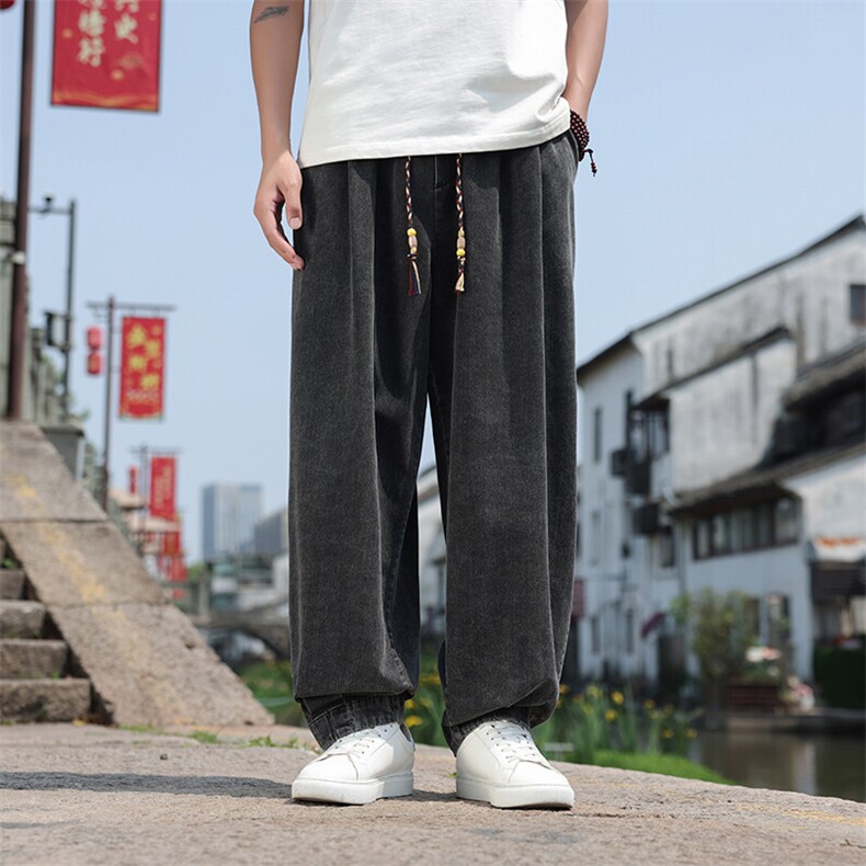 夏季风牛仔宽松大码长裤透气柔软休闲裤男士K2513-P7588,男装休闲裤,电商A008