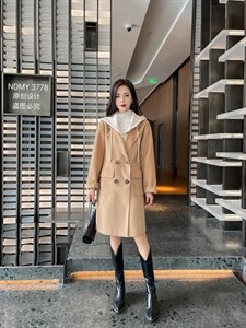 精典奥羊绒大衣图片