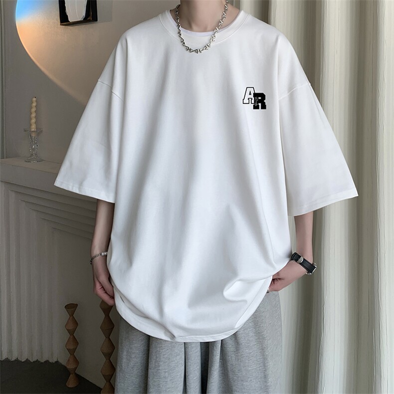 230g重磅纯棉短袖t恤男大码半袖半截袖DX17369-P20,男装T恤,电商A040
